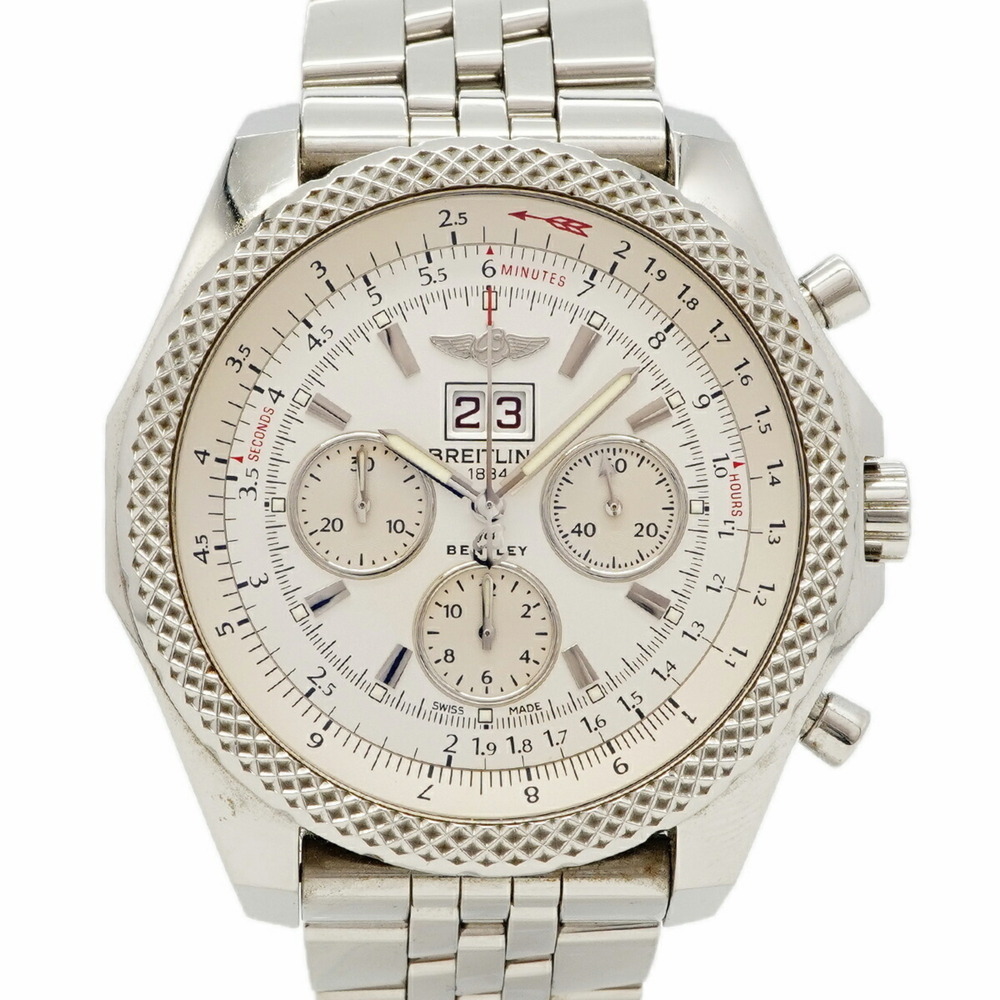 Breitling Bentley A4436412 A44364 White Dial Men's Watch